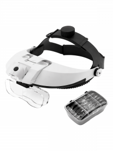 Лупа налобная увеличительная с подсветкой Орбита OT-INL09